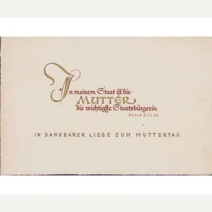 Muttertag Commemorative Message