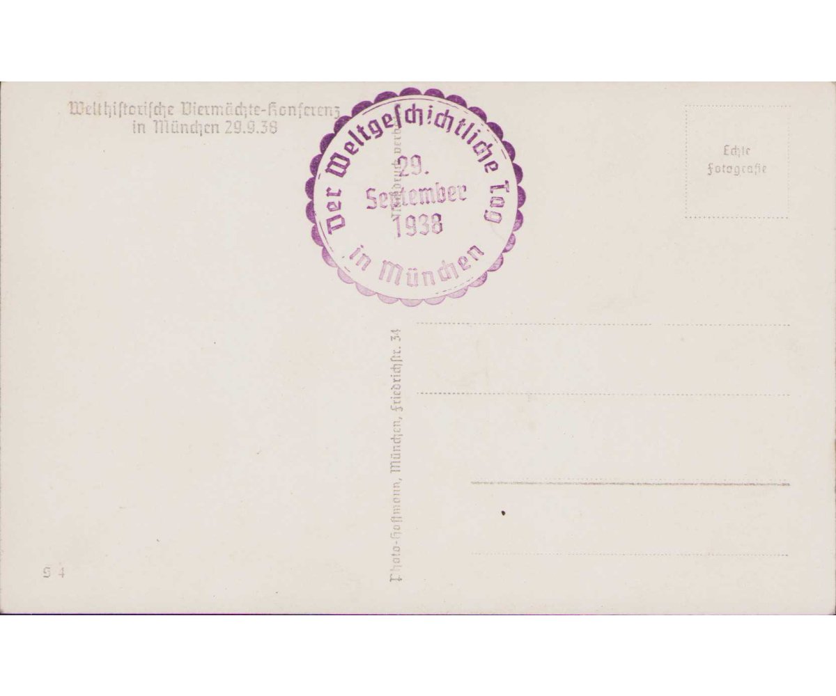 'Welthistorische Viermächte-Konferenz' Postcard — image 2