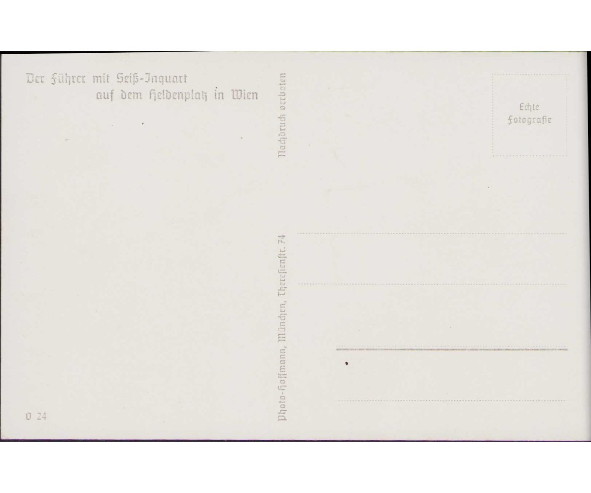 Der Führer mit Seiß-Inquart Postcard — image 2