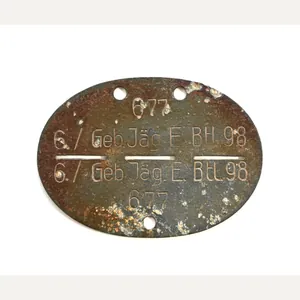 6.Kp./Geb.Jäg.E.Btl.98 Erkennungsmarke