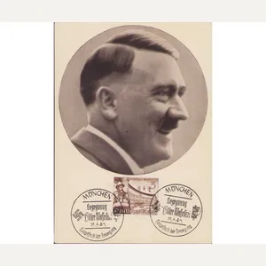 Adolf Hitler Propaganda Portrait Postcard 1940