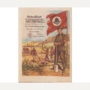 Large RAD 'Gedenkblatt'