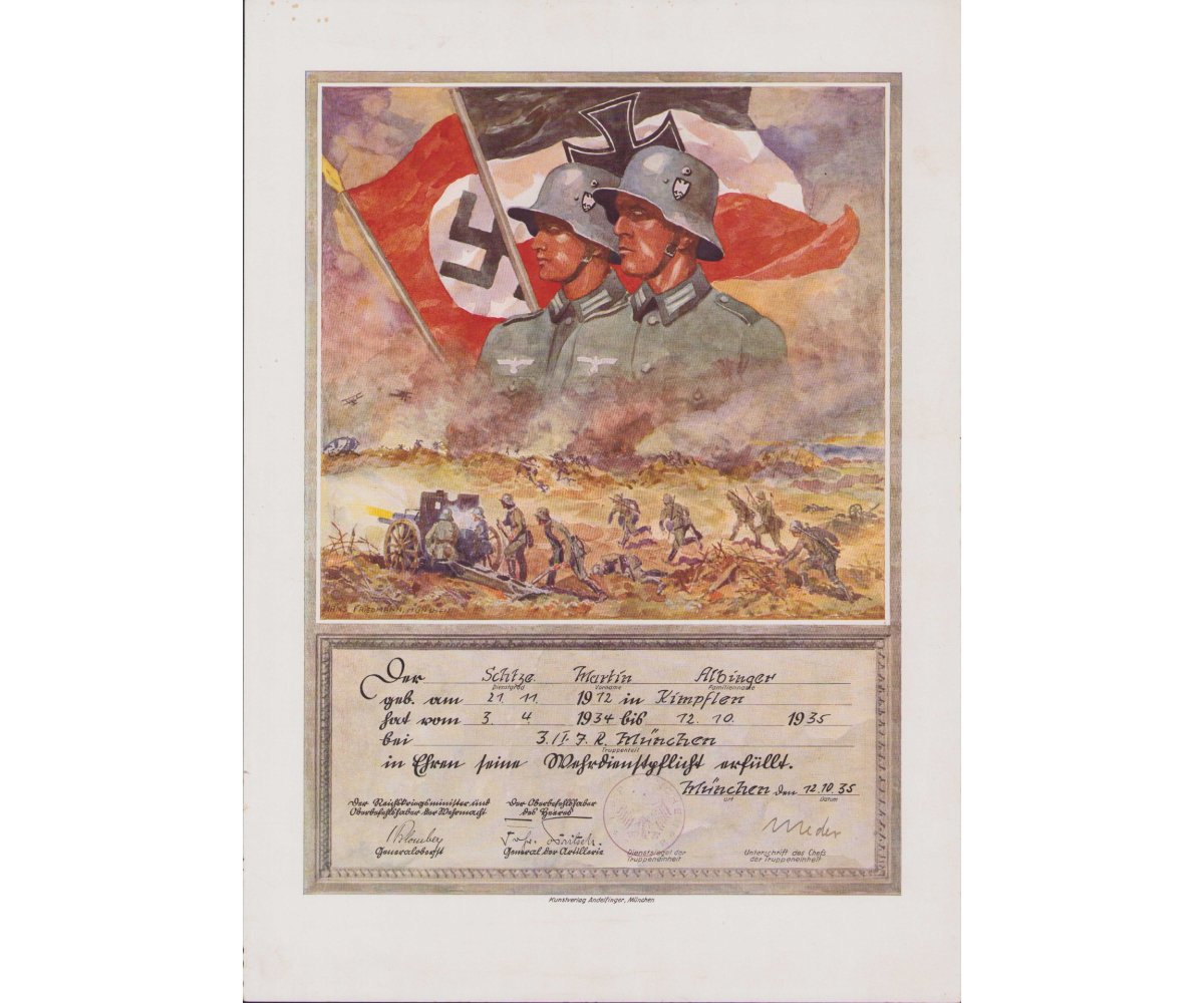 Inf.Rgt.München Dienstzeit Document