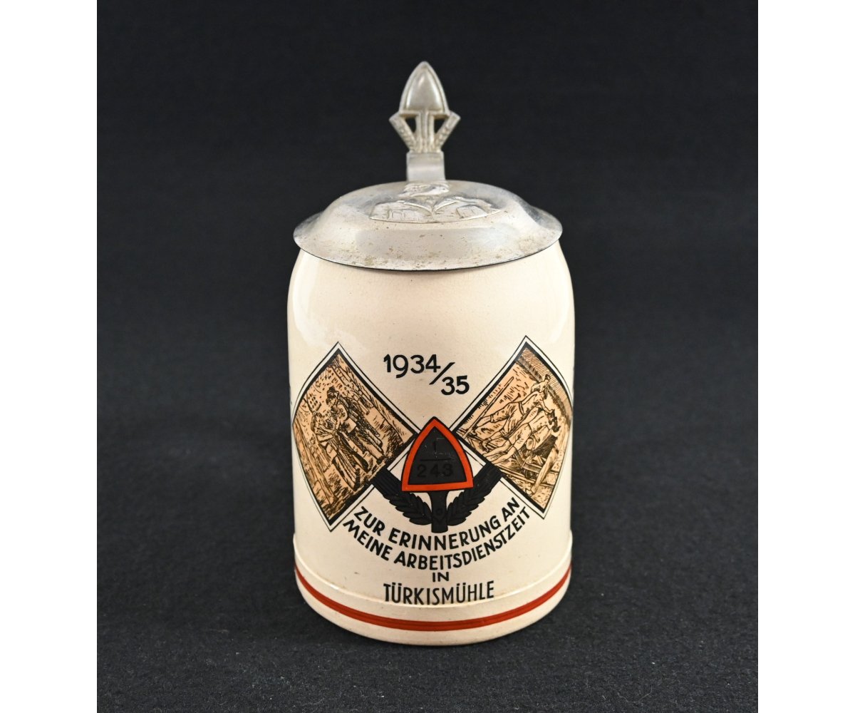 Reichsarbeitsdienst Abt.1/243 Beer Stein (1934/1935)