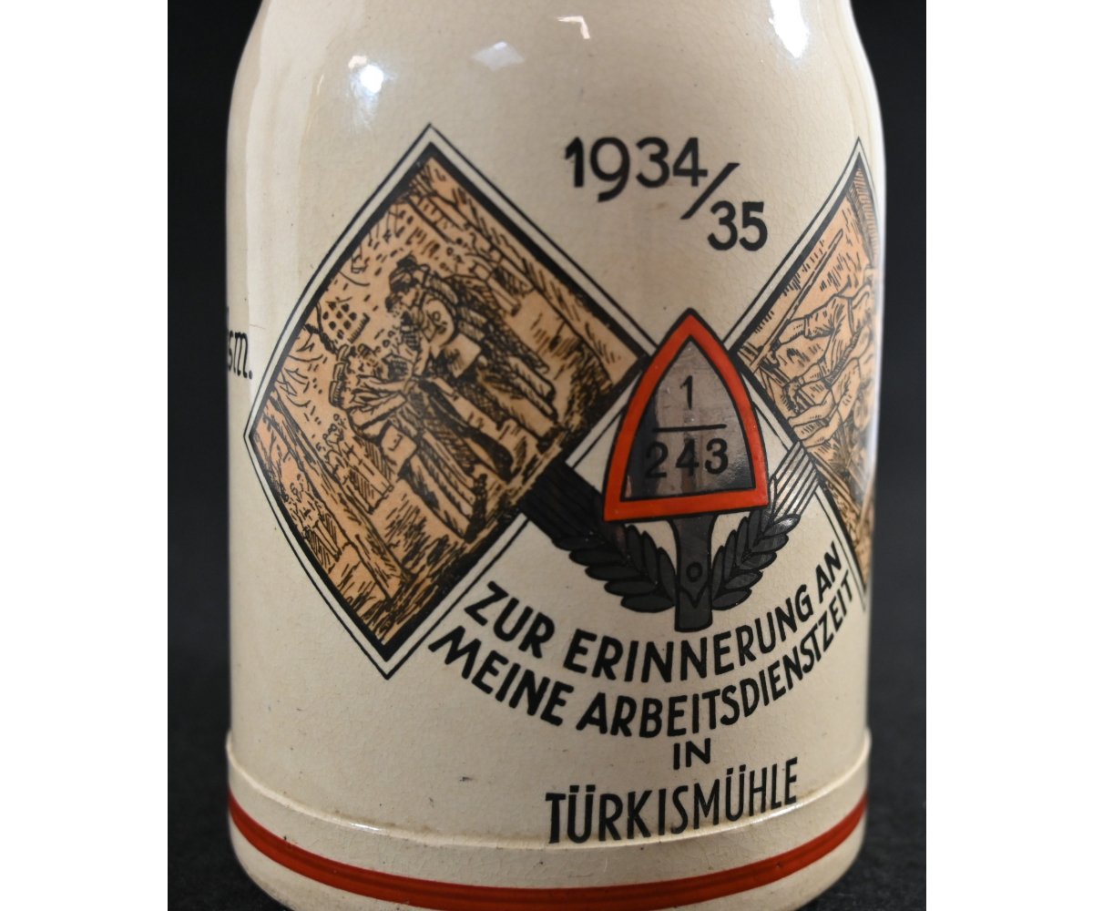 Reichsarbeitsdienst Abt.1/243 Beer Stein (1934/1935) — image 2