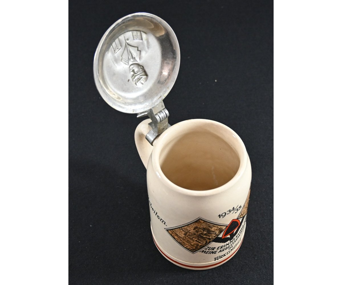 Reichsarbeitsdienst Abt.1/243 Beer Stein (1934/1935) — image 6