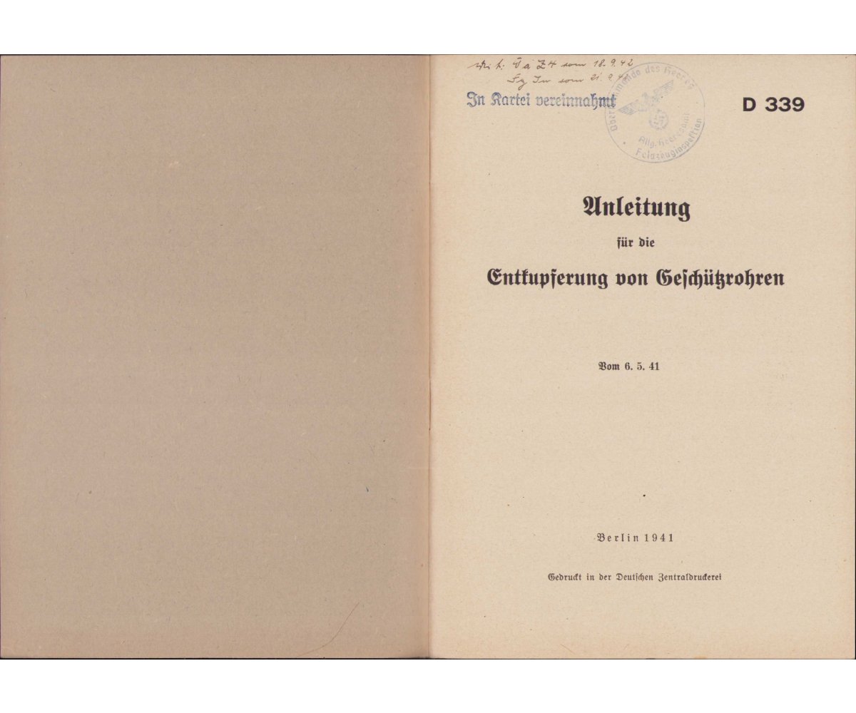 Rare Cleaning Gun Barrels Instruction Booklet 1941 — image 2