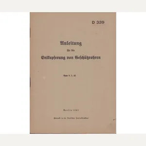 Rare Cleaning Gun Barrels Instruction Booklet 1941