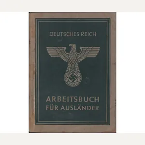 Arbeitsbuch für Ausländer 1944 (Ostarbeiter-in)
