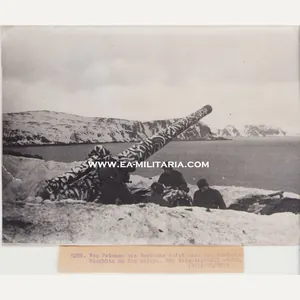 Camouflaged Atlantik Wall Canon Press Photo