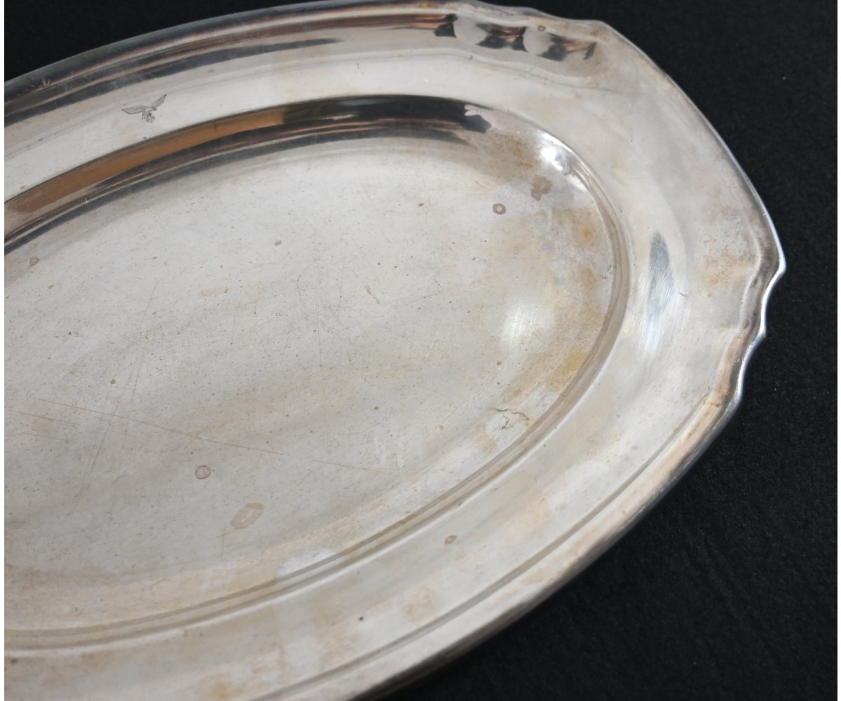 Rare Silver-plated Luftwaffe Serving Platter (WMF) — image 4