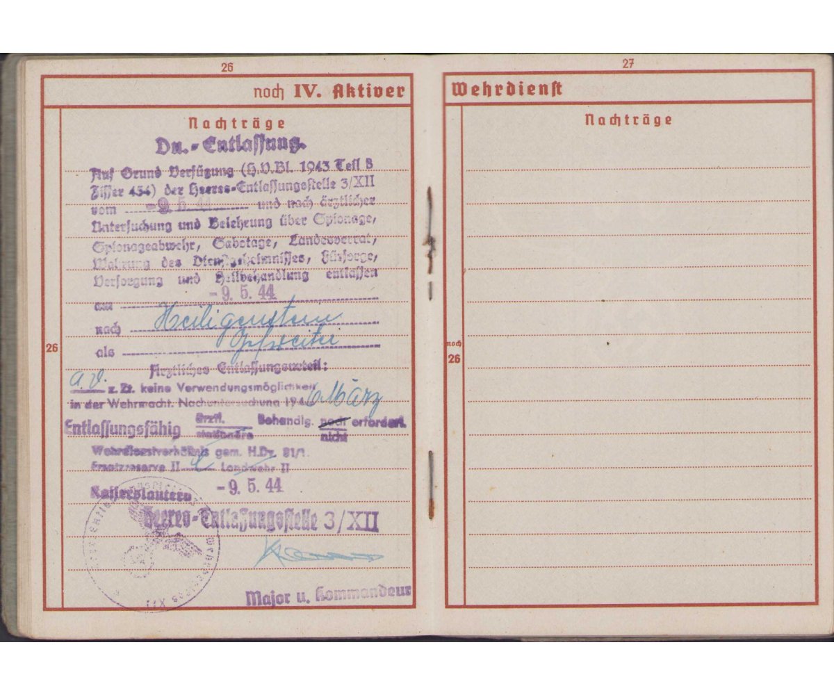 Fla.Btl.66 Wehrpaß (2xVWA/Ost/EKII) — image 10