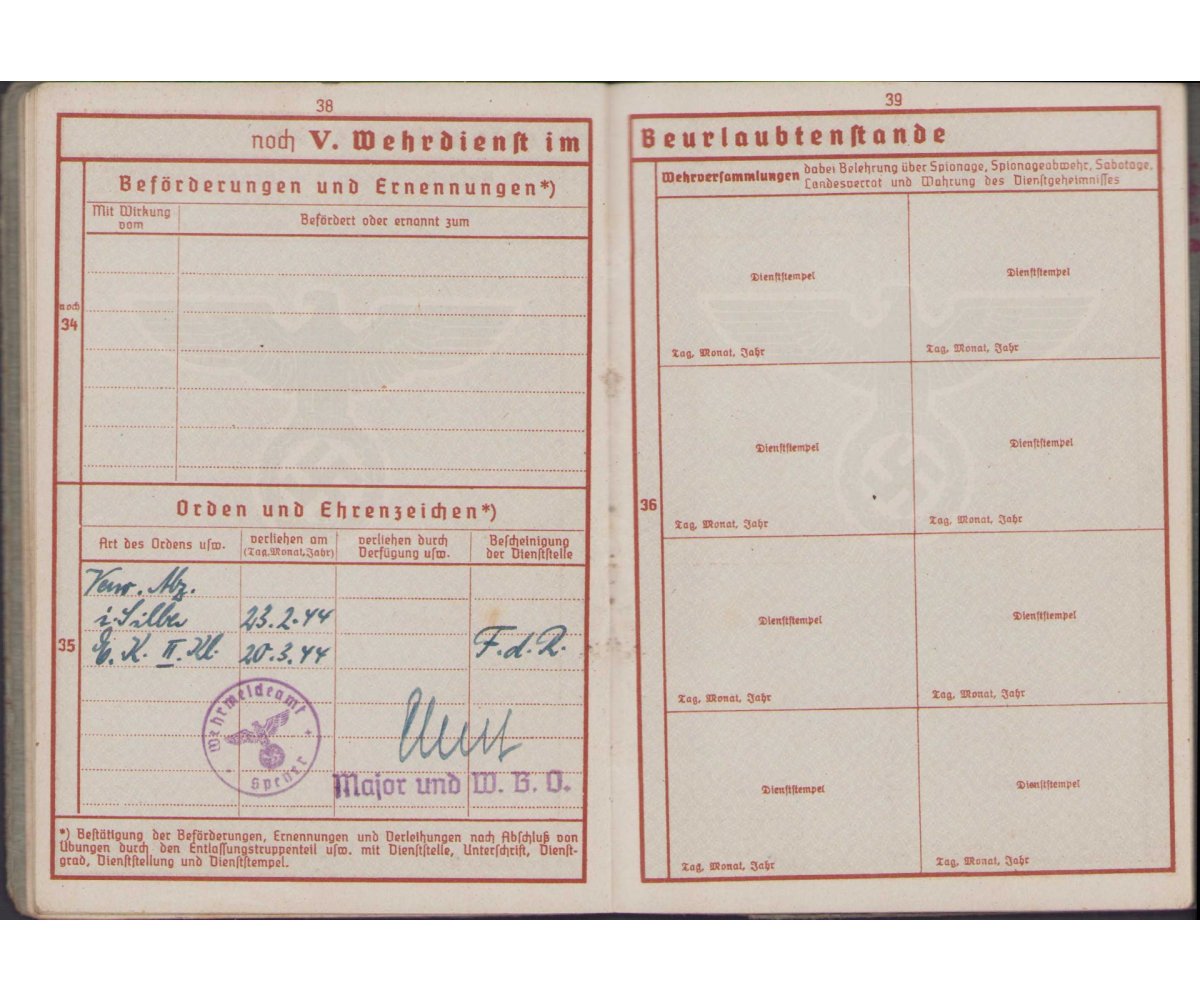Fla.Btl.66 Wehrpaß (2xVWA/Ost/EKII) — image 13