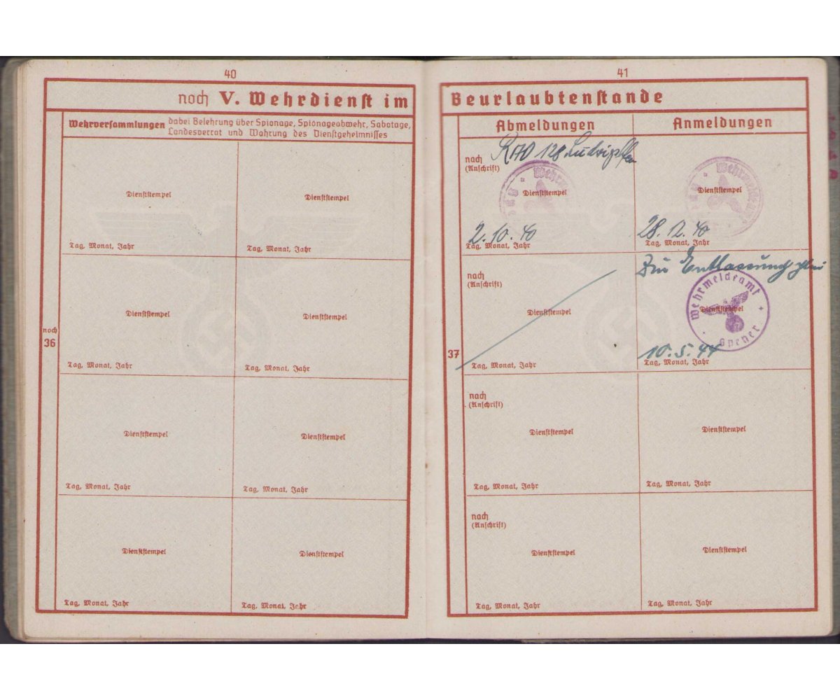 Fla.Btl.66 Wehrpaß (2xVWA/Ost/EKII) — image 14