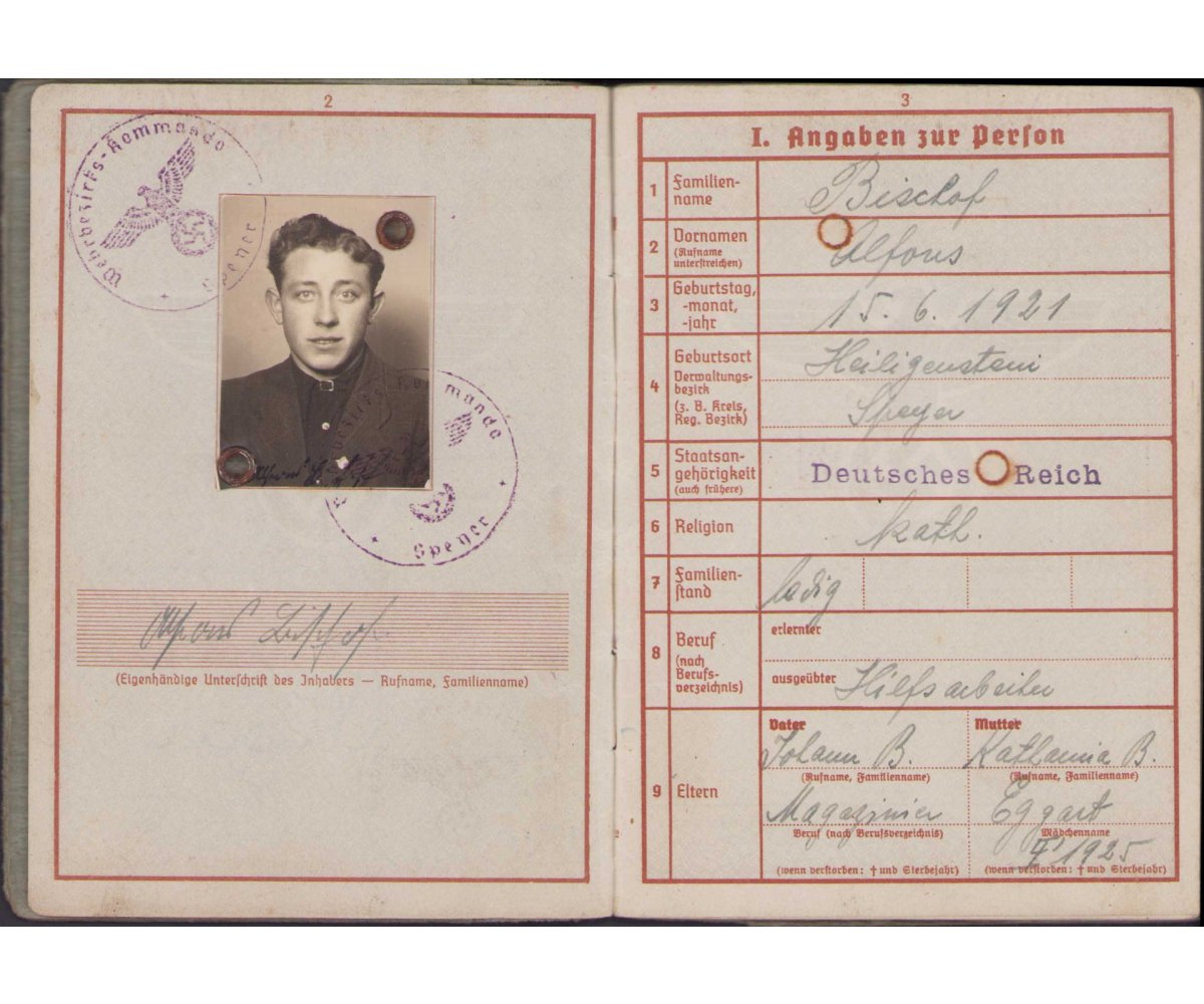 Fla.Btl.66 Wehrpaß (2xVWA/Ost/EKII) — image 3