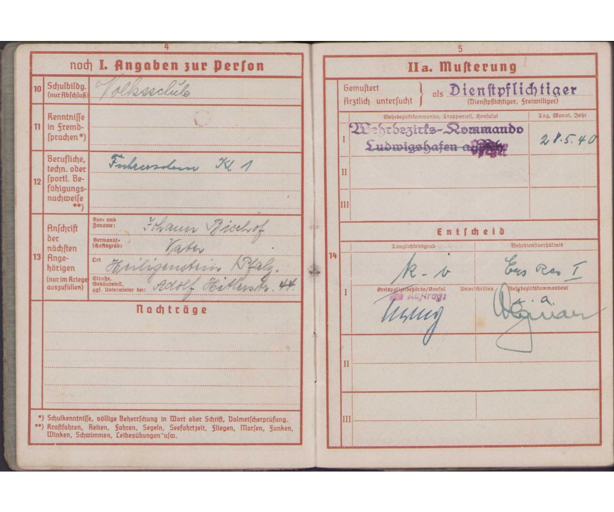 Fla.Btl.66 Wehrpaß (2xVWA/Ost/EKII) — image 4