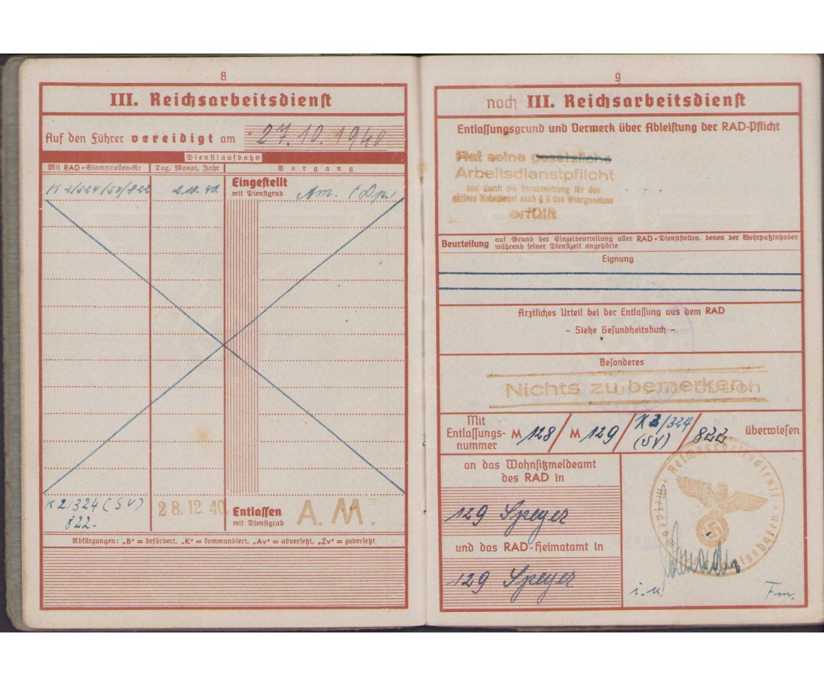 Fla.Btl.66 Wehrpaß (2xVWA/Ost/EKII) — image 5