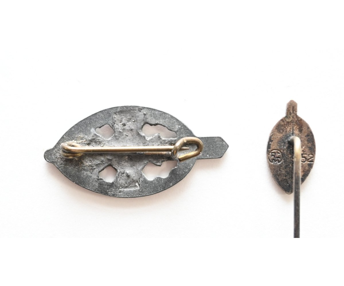 NSKOV Mitgliedsabzeichen + Stickpin (Deschler) — image 2