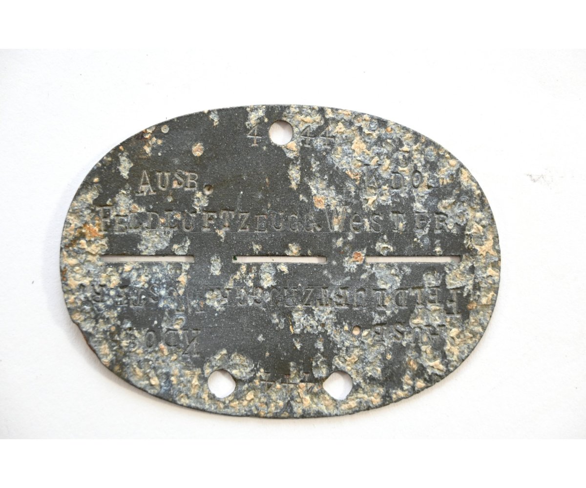 Ausb.Kdo./Feldluftzeug Gruppe. West.Fr. Erkennungsmarke — image 2