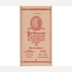 'Erinnerung an die Lazarettzeit' Flyer