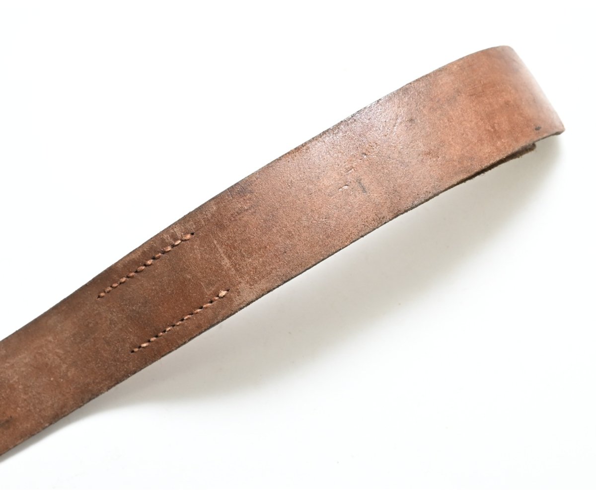Brown Leather WW1 Equipment Belt — image 3