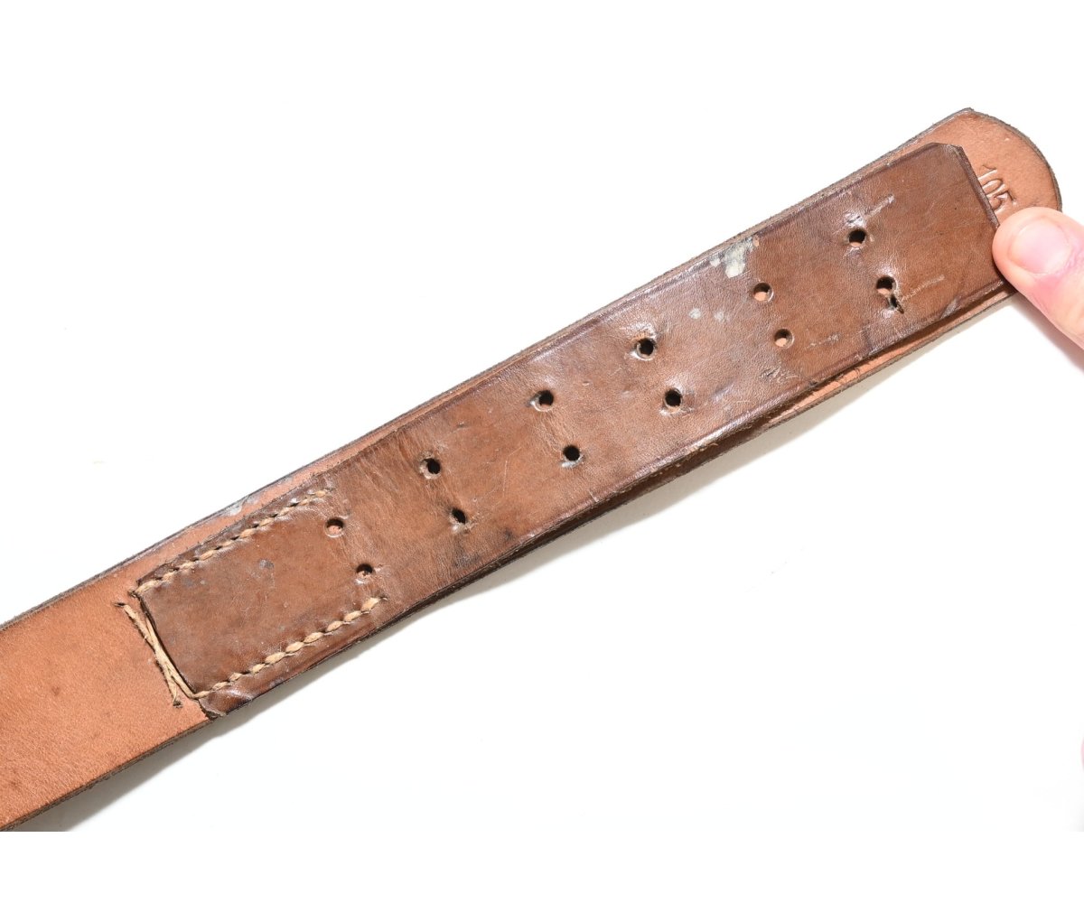 Brown Leather WW1 Equipment Belt — image 4