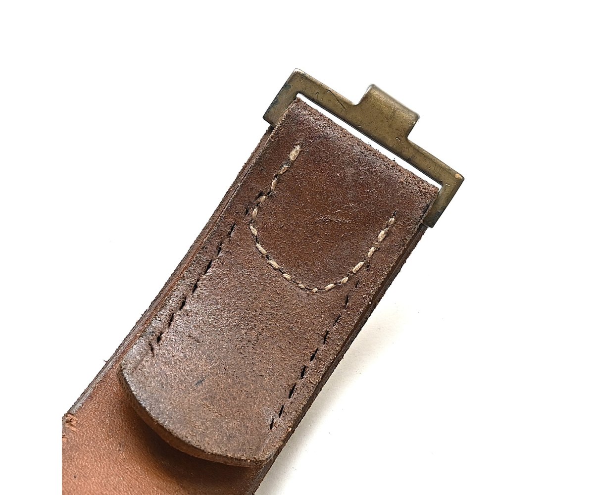 Brown Leather WW1 Equipment Belt — image 5