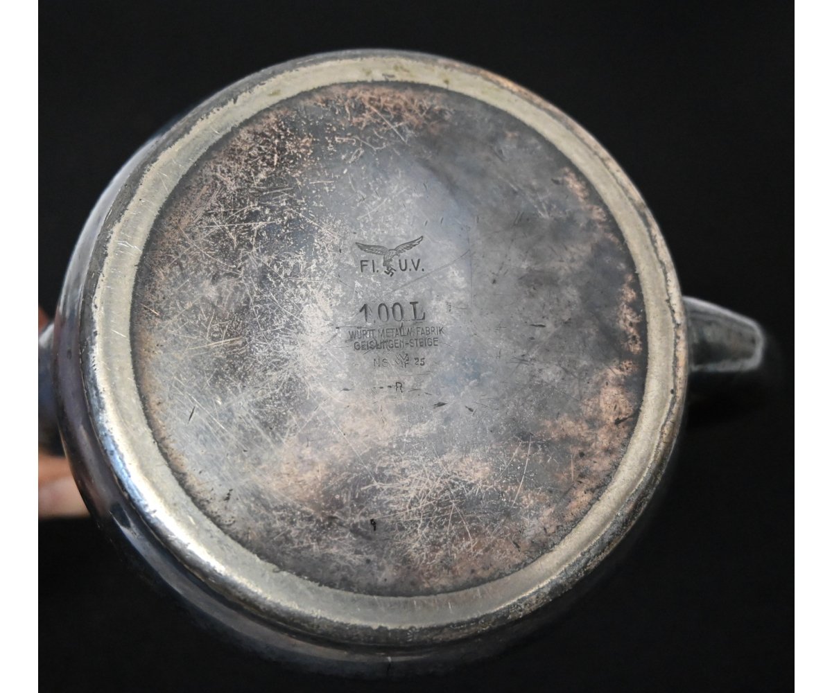 Rare 1ltr. Silver-plated Luftwaffe Pitcher (1936, WMF) — image 6