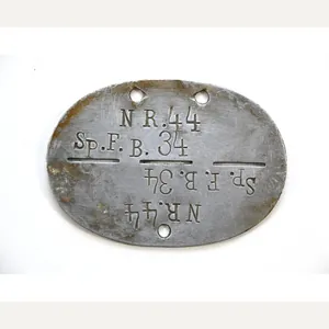 Sperrfeuer-Batterie 34 Erkennungsmarke