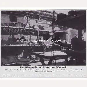 'Mitternacht im Bunker am Westwall' Bilderkasten Press Photo