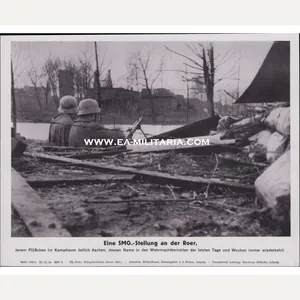'Eine MG-Stellung an der Roer' Bilderkasten Press Photo