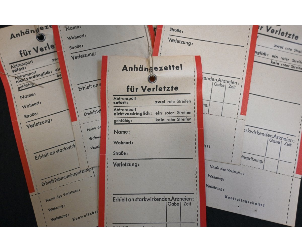 German Wound Tag (Anhängezettel für Verletzte) — image 2