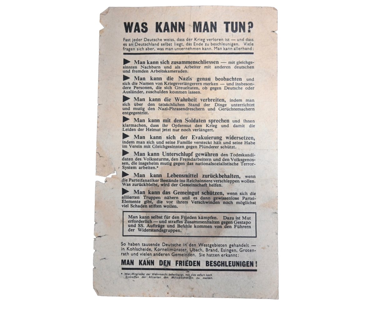 Allied Propaganda 'Eisenhower Gegen Himmler' Flyer — image 2