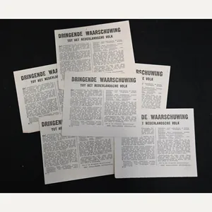 Allied 'Urgent Warning To The Dutch People!' Flyer