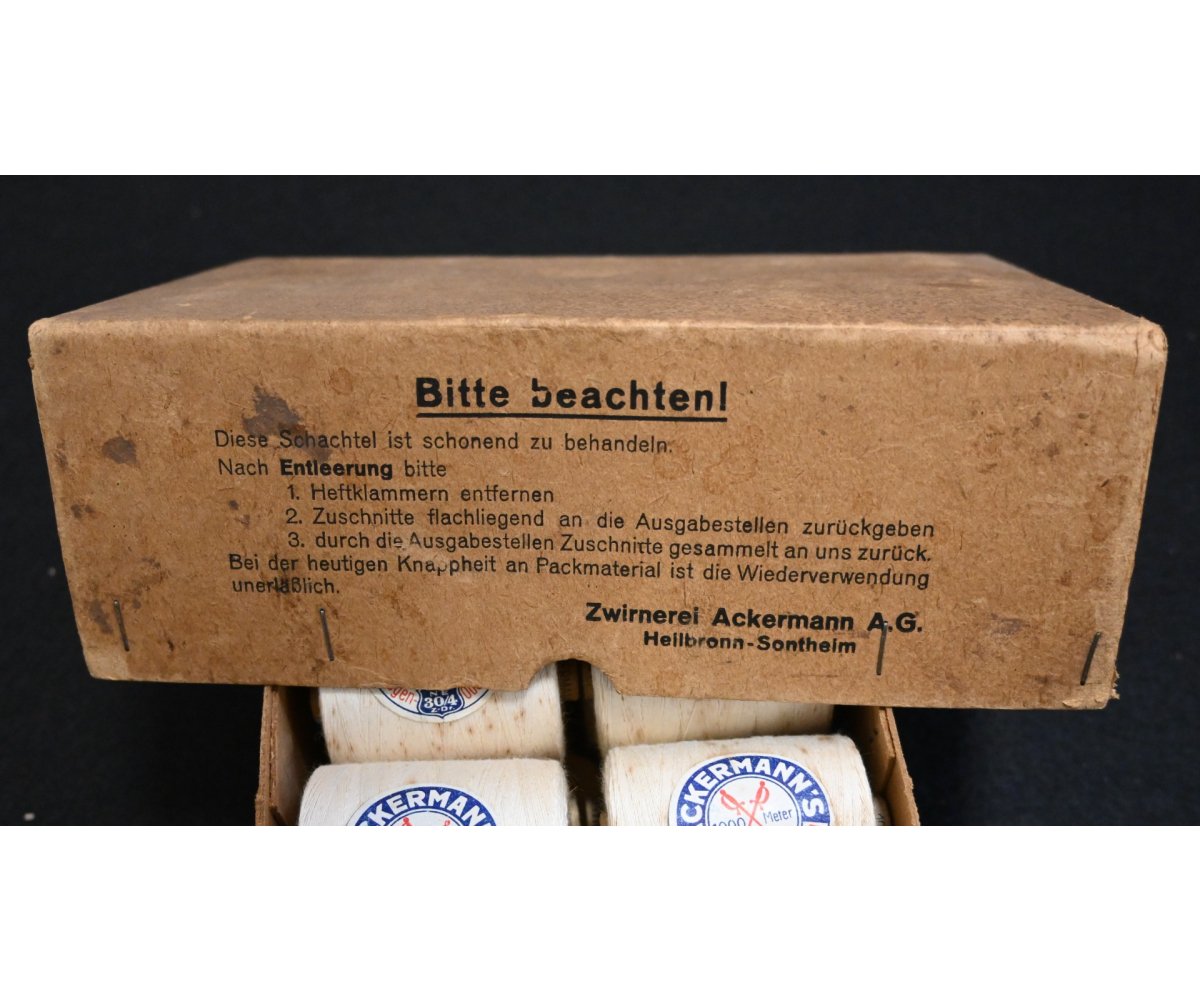 Wehrmacht 'Roh White' Sewing Thread Spool (1944) — image 7