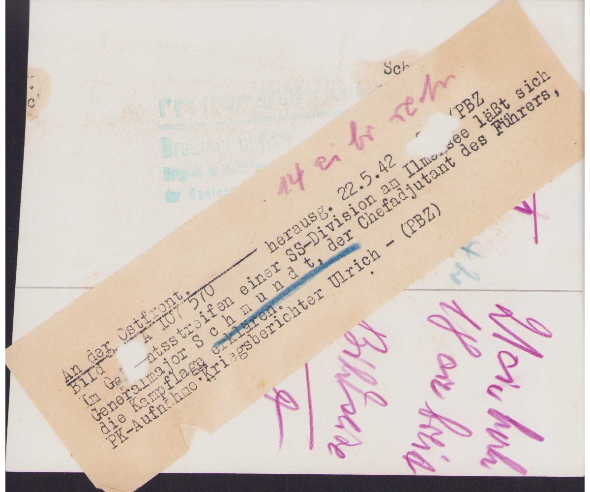 General Schmundt & Totenkopf Offz. Press Photo — image 2