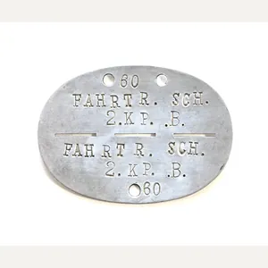 2.Kp. Fahrtruppe Schule Erkennungsmarke