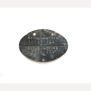 Kriegsmarine Erkennungsmarke 1944