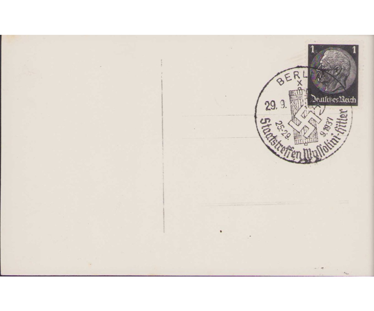 A.Hitler & Mussolini' Postcard — image 2