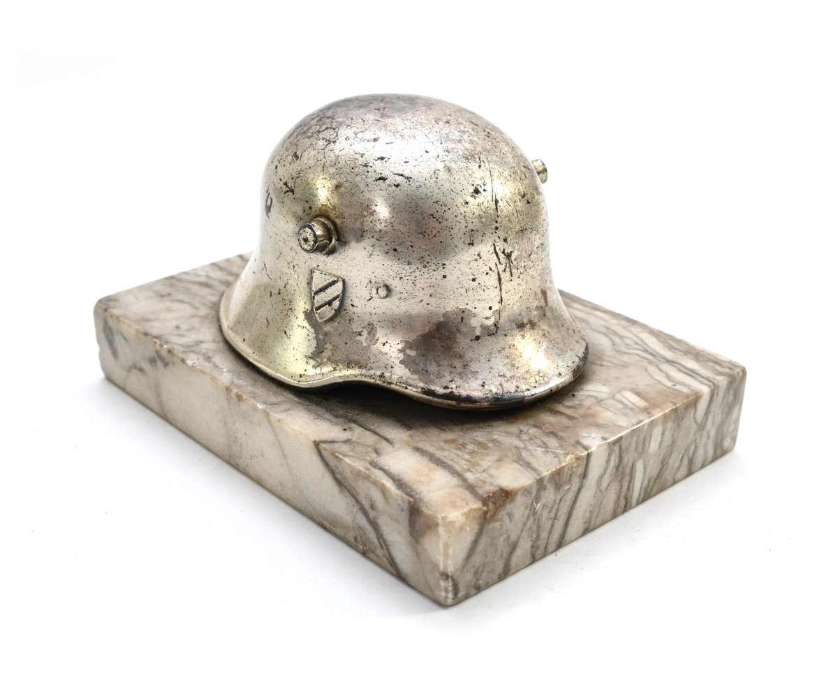 Rare Luftwaffe DD Helmet Desk Paper Weight — image 4