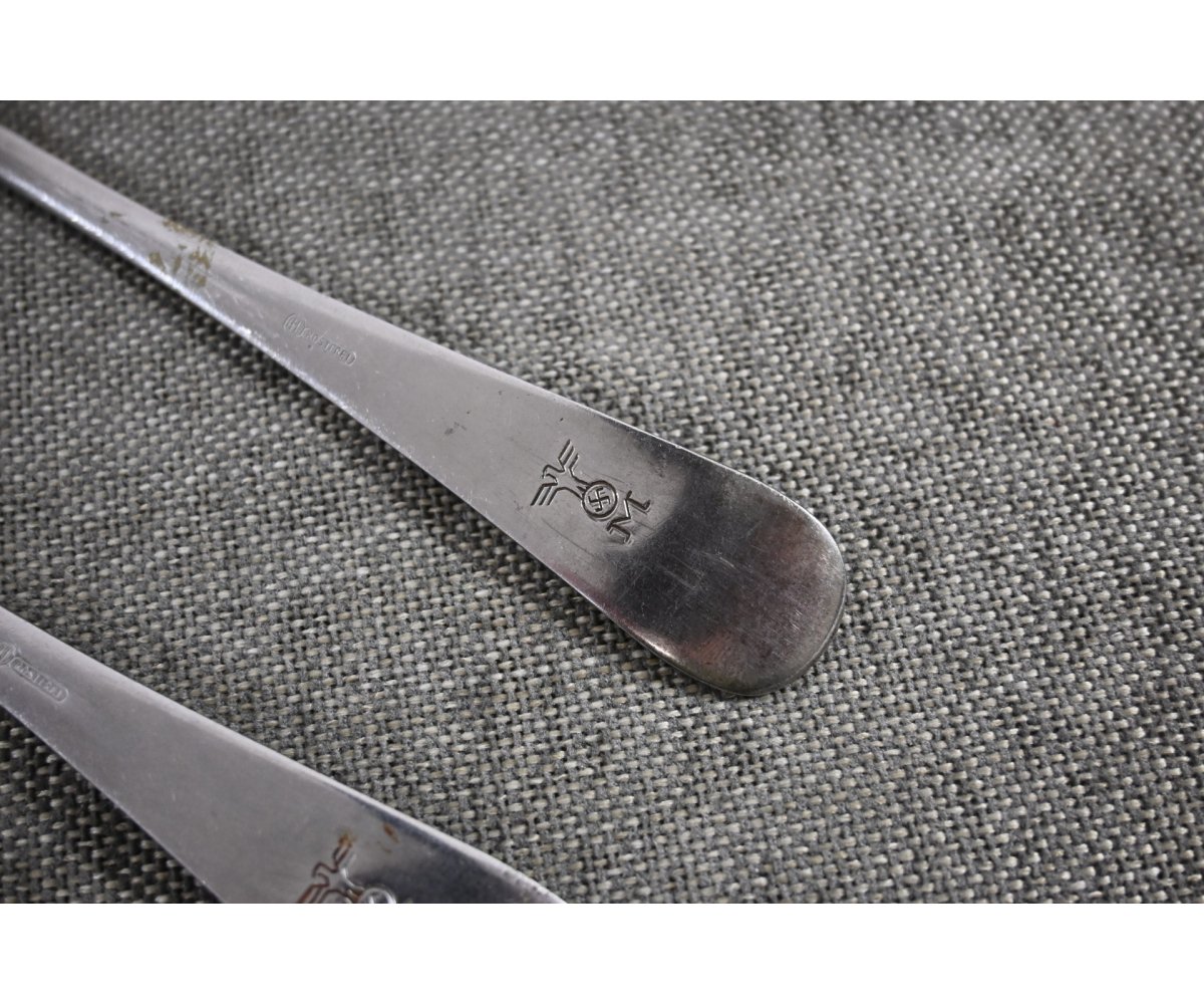 Stainless Steel Kriegsmarine Fork & Spoon — image 3