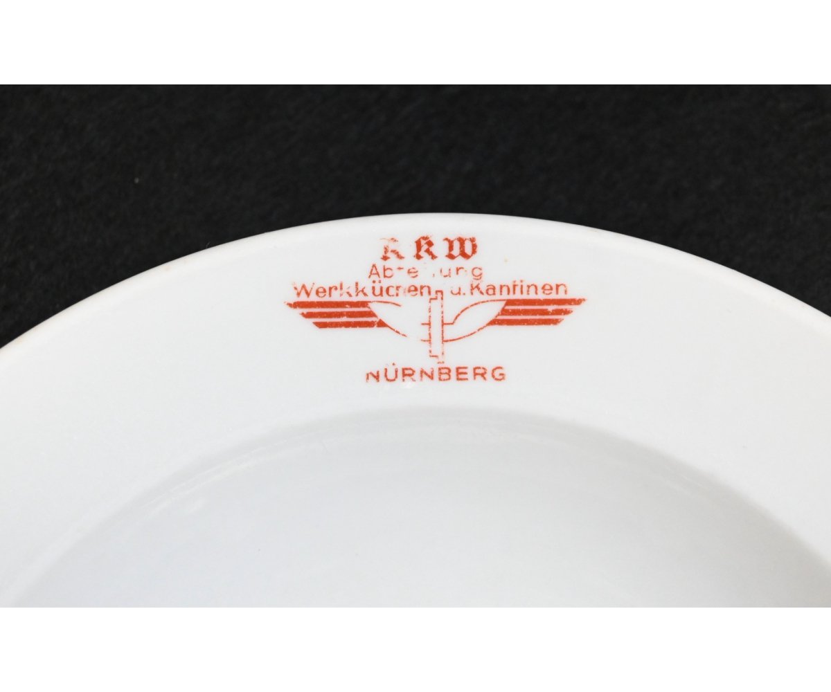 Company 'RKW' Marked Porcelain DAF Soup Plate — image 2