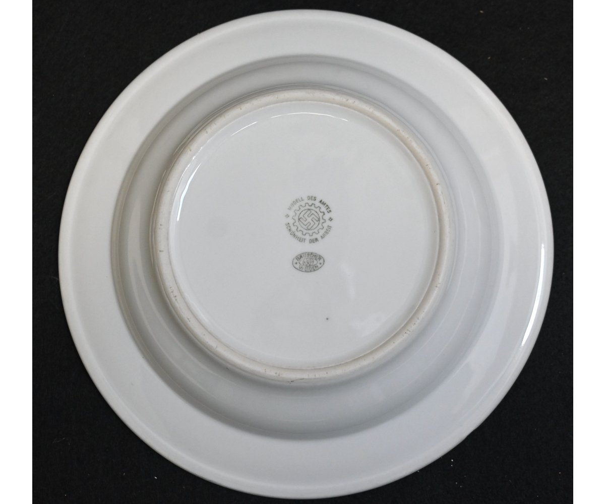 Company 'RKW' Marked Porcelain DAF Soup Plate — image 3