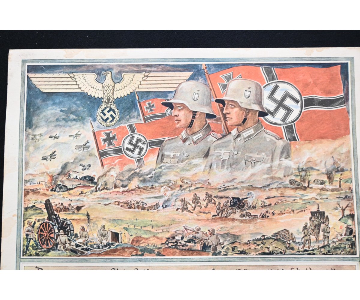 Large Inf.Rgt.95 Dienstzeit Award Document — image 2