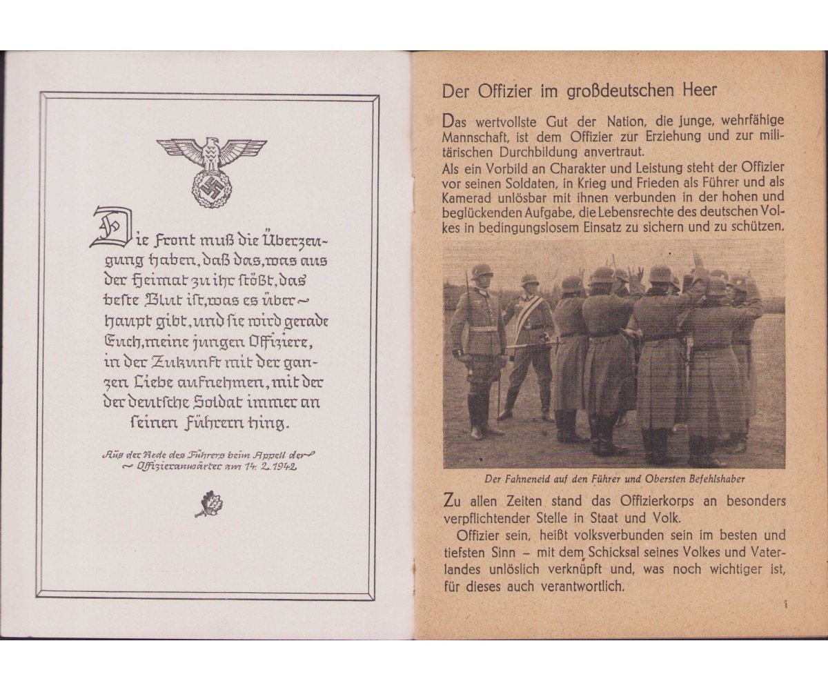 Top 'Offizier im Grossdeutschland Heer' Booklet — image 2