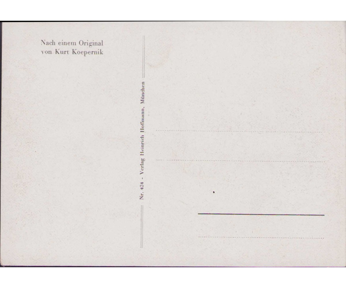 A.Hitler Sketch Portrait Postcard — image 2