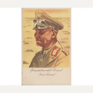 'Unser Rommel' Sketch Postcard