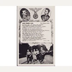 'Die Fahne hoch' Horst Wessel-Lied Postcard