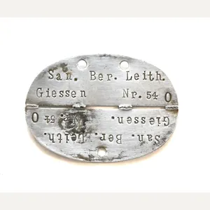 San.Ber.Leith.Giessen Erkennungsmarke