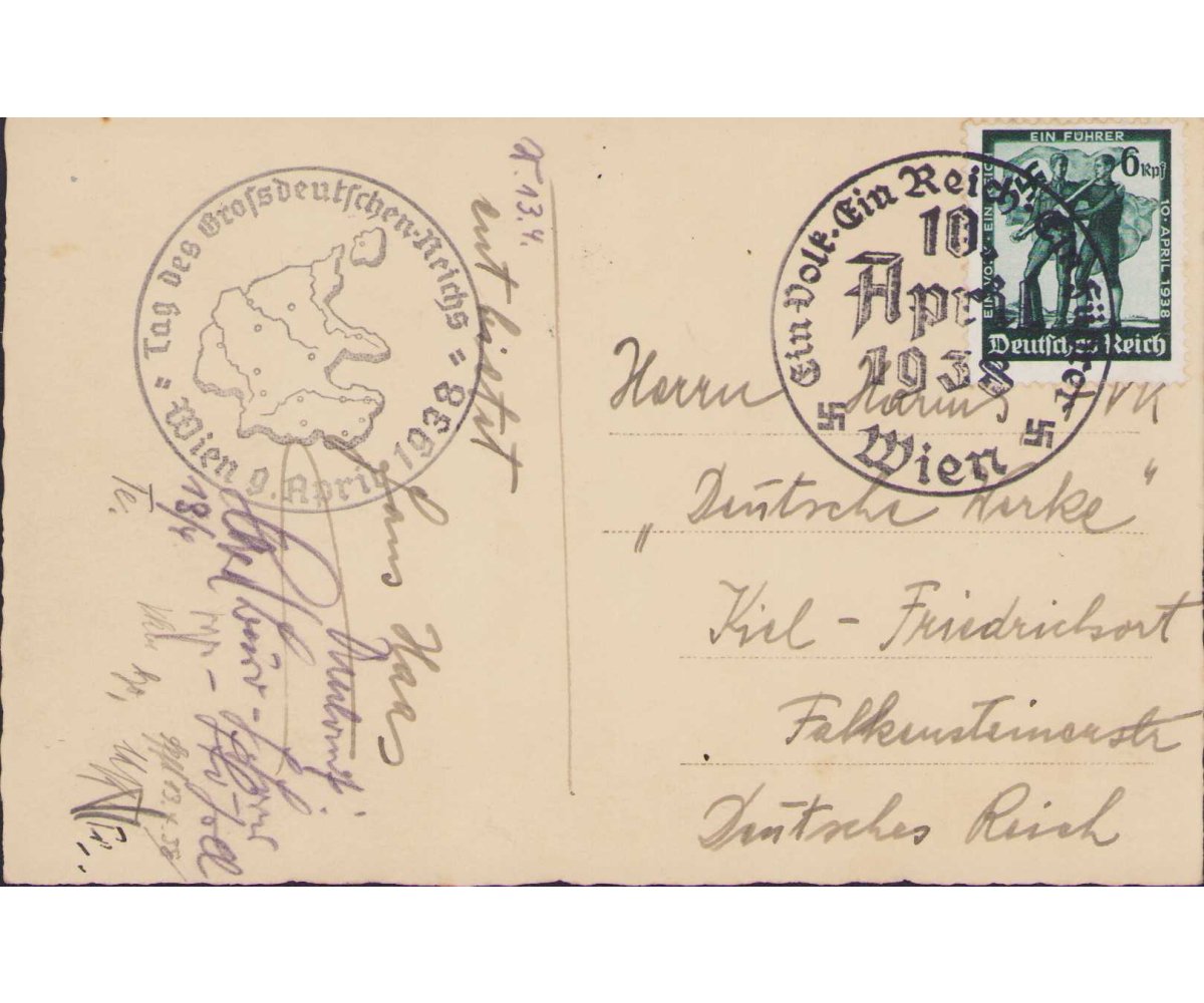 'Gruss vom Deutschen Wien' Postcard — image 2